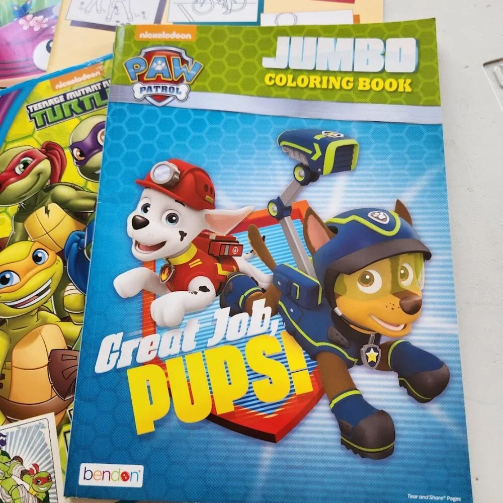 Coloring Books Book Bundle Paw Patrol Avengers Super Hero Teenage Mutant Ninja T